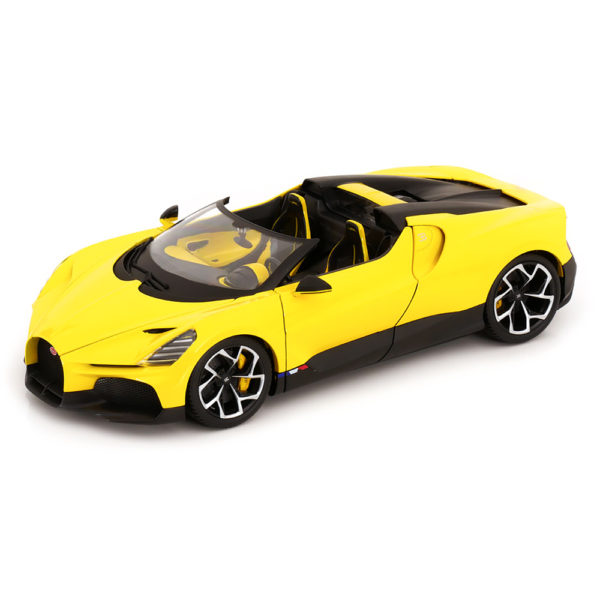 Bugatti W16 Mistral Roadster 2023 Модель 1:18 Желтый