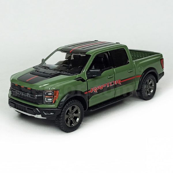 Ford F-150 Raptor Livery Edition 2022 Модель 1:36 Зеленый