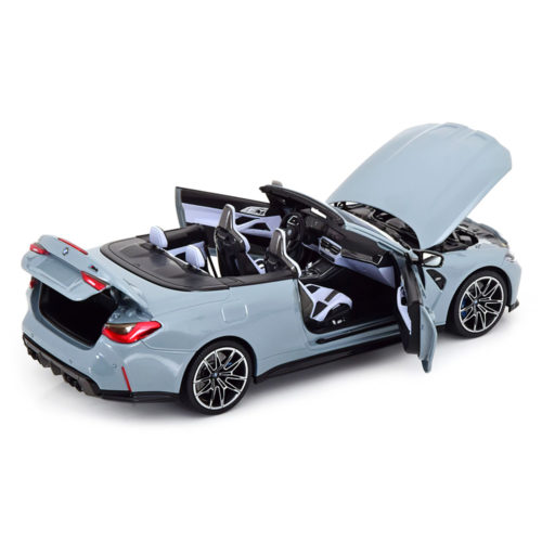 BMW M4 Cabriolet 2021 Модель 1:18 Серый