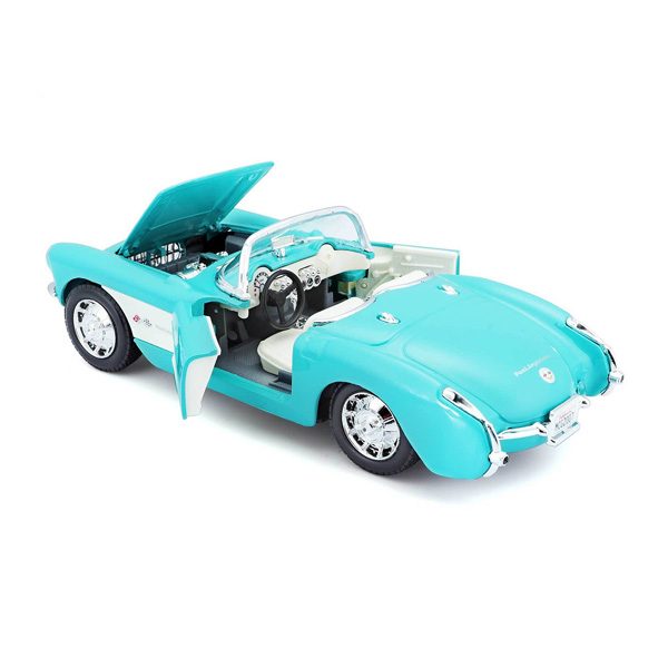 Chevrolet Corvette 1957 Модель 1:24 Бирюзовый