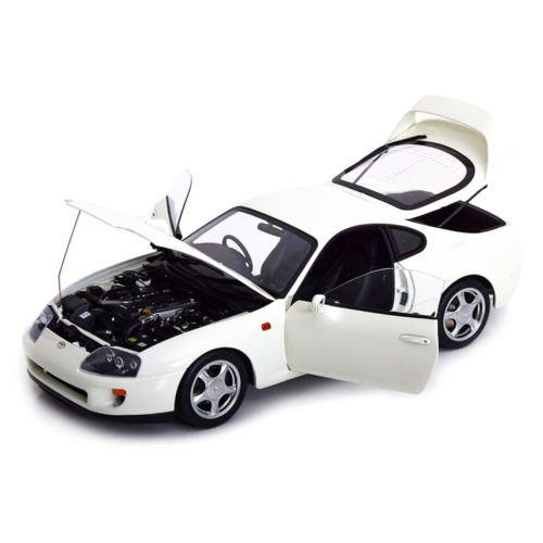 Toyota Supra & Подъемная платформа Модель 1:18 Белый