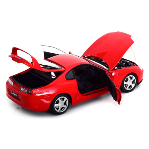 Toyota Supra & Подъемная платформа Модель 1:18 Красный
