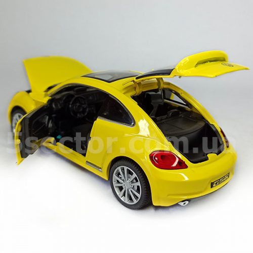 Volkswagen Beetle GSR Масштабная модель 1:32 Желтый