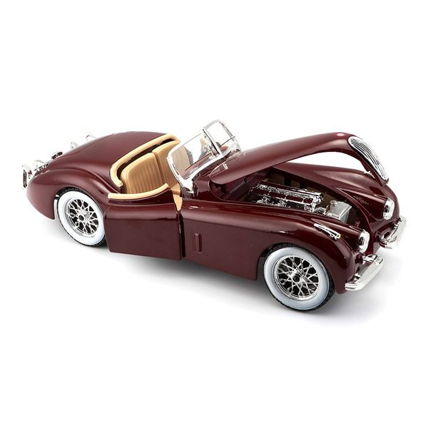 Jaguar XK120 Roadster Модель 1:24 Бордовый