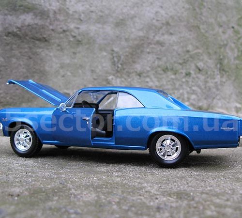 Chevrolet Chevelle SS 396 1966 Модель 1:24 Голубой