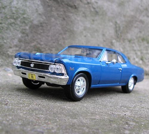 Chevrolet Chevelle SS 396 1966 Модель 1:24 Голубой