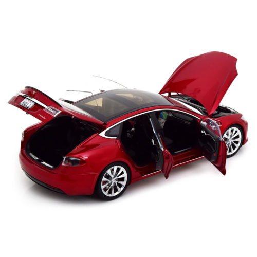 Tesla Model S P100D Модель 1:18 Красный