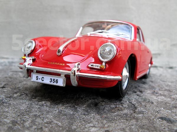 Porsche 356B 1961 Модель 1:24 Красный