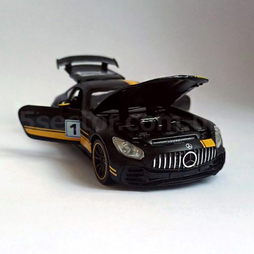 Mercedes-Benz AMG GT Модель 1:32 Черный с желтым