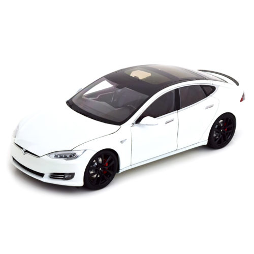 Tesla Model S P100D Модель 1:18 Белый