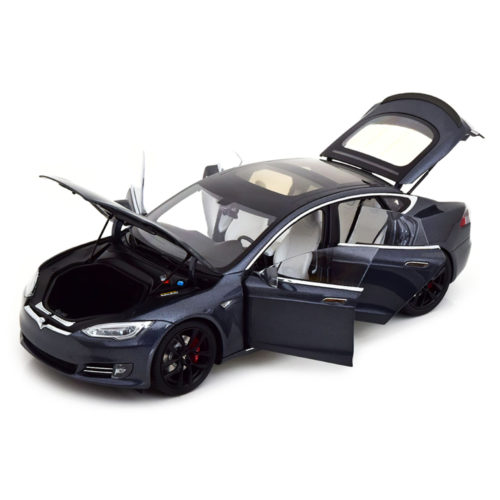 Tesla Model S P100D Модель 1:18 Серый