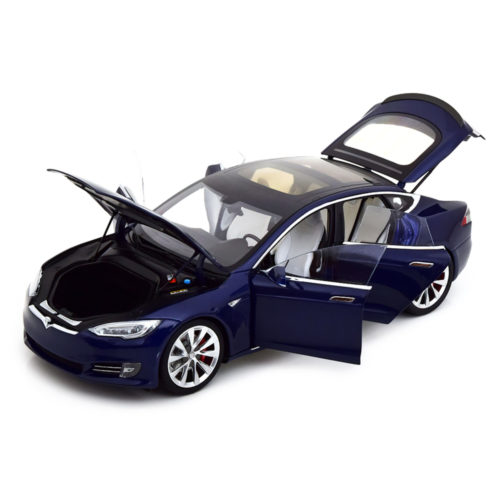 Tesla Model S P100D Модель 1:18 Синий