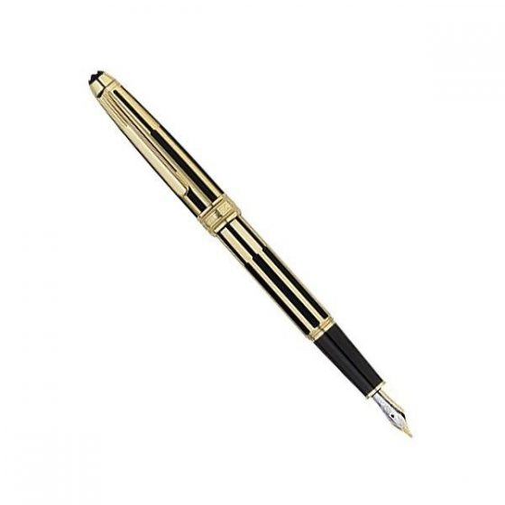 Ручка перьевая MontBlanc Meisterstuck Solitaire Gold & Black 35979 M