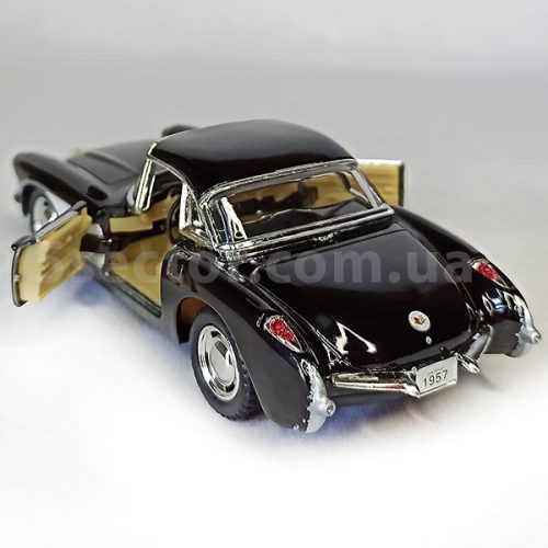 Chevrolet Corvette 1957 Модель автомобиля 1:36 Черный