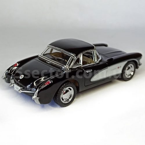 Chevrolet Corvette 1957 Модель автомобиля 1:36 Черный