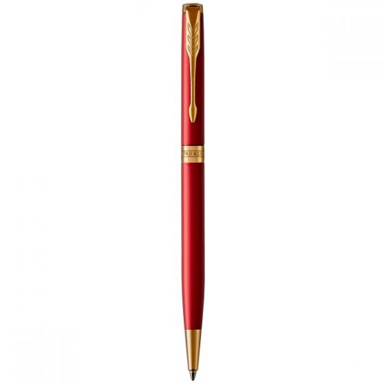 Ручка шариковая Parker SONNET 17 Slim Intense Red GT BP 86 231