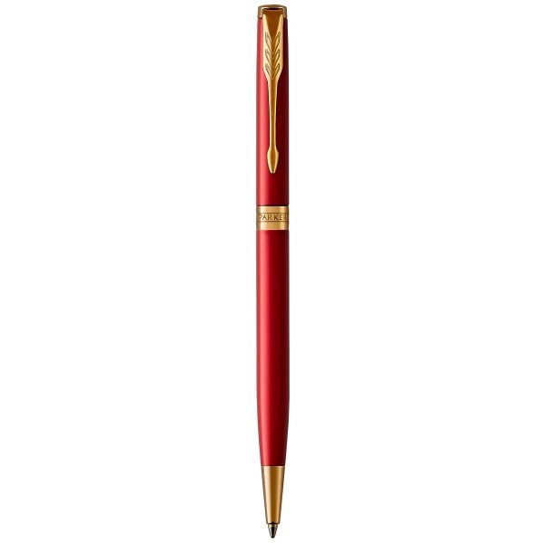 Ручка шариковая Parker SONNET 17 Slim Intense Red GT BP 86 231