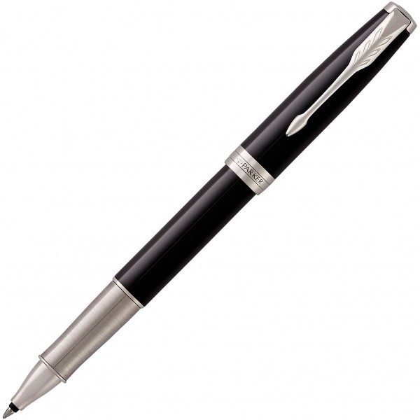 Ручка роллер Parker SONNET 17 Black Lacquer CT RB 86 122