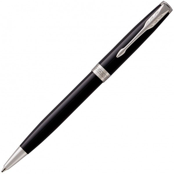 Ручка шариковая Parker SONNET 17 Black Lacquer CT BP 86 132