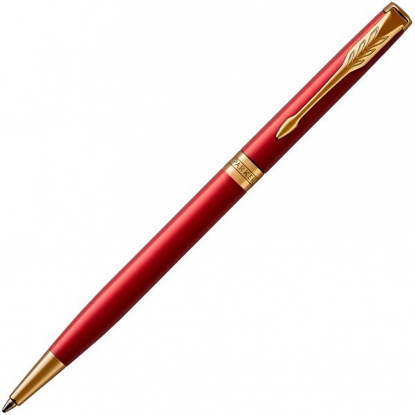 Ручка шариковая Parker SONNET 17 Slim Intense Red GT BP 86 231