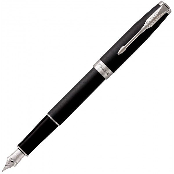 Ручка перьевая Parker SONNET 17 Matte Black Lacquer CT FP F 84 911