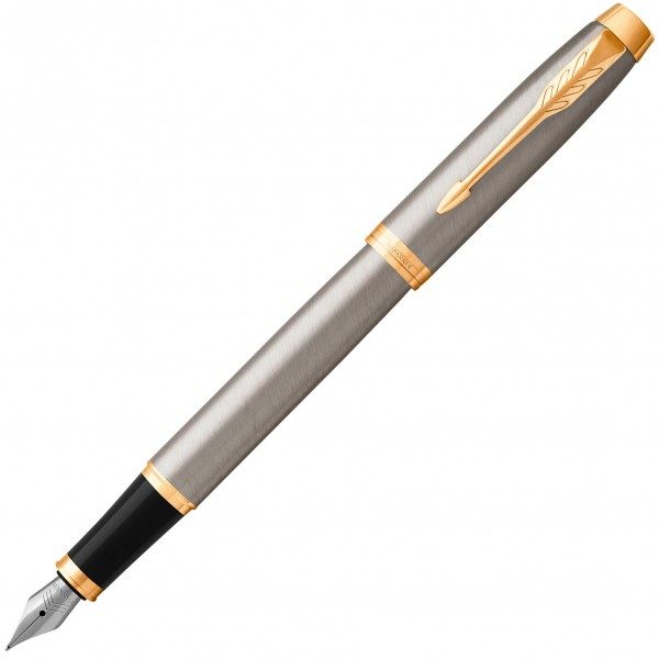 Перьевая ручка Parker IM 17 Brushed Metal GT FP F 22 211