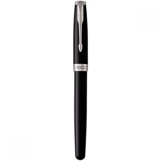 Ручка роллер Parker SONNET 17 Black Lacquer CT RB 86 122