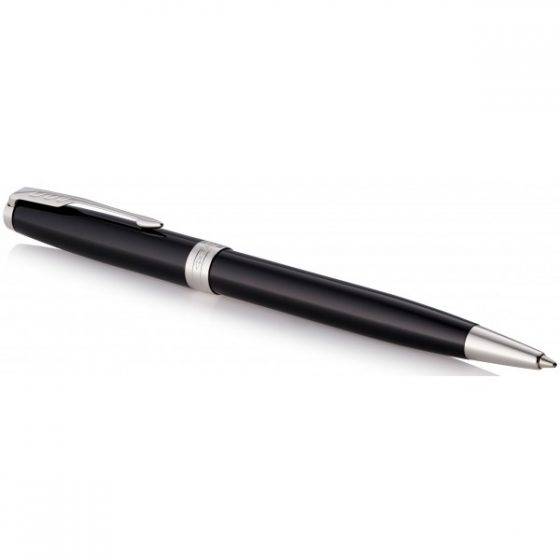 Ручка шариковая Parker SONNET 17 Black Lacquer CT BP 86 132