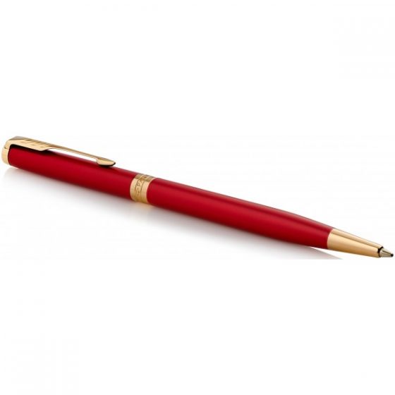 Ручка шариковая Parker SONNET 17 Slim Intense Red GT BP 86 231