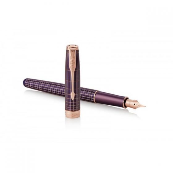 Ручка Parker SONNET 17 Cisele Silver Purple Matrix PGT FP F 88 011