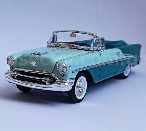 Oldsmobile Super 88 1955 Open Cabriolet Модель 1:24 Голубой