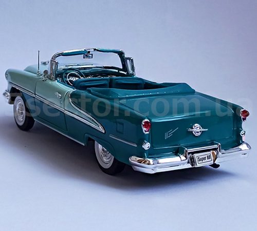 Oldsmobile Super 88 1955 Open Cabriolet Модель 1:24 Голубой