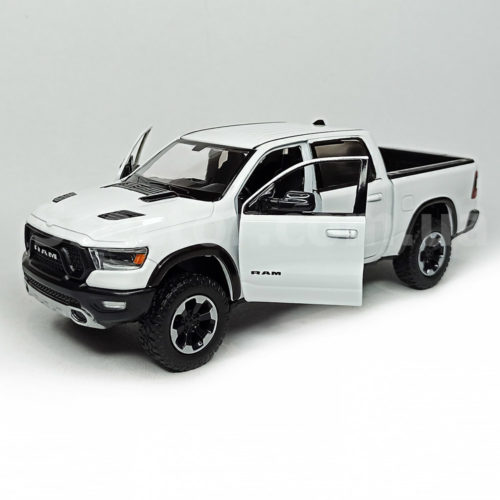 Dodge RAM 1500 Crew Cab Rebel 2019 Модель 1:24 Белый