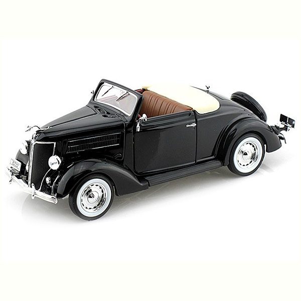 Ford Deluxe Convertible 1936 Модель 1:24 Черный