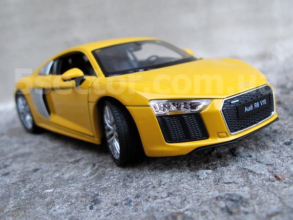 Audi R8 V10 Модель автомобиля 1:24 Желтый