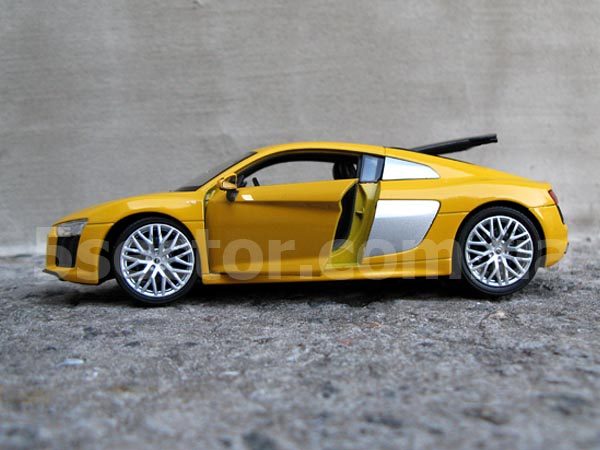Audi R8 V10 Модель автомобиля 1:24 Желтый