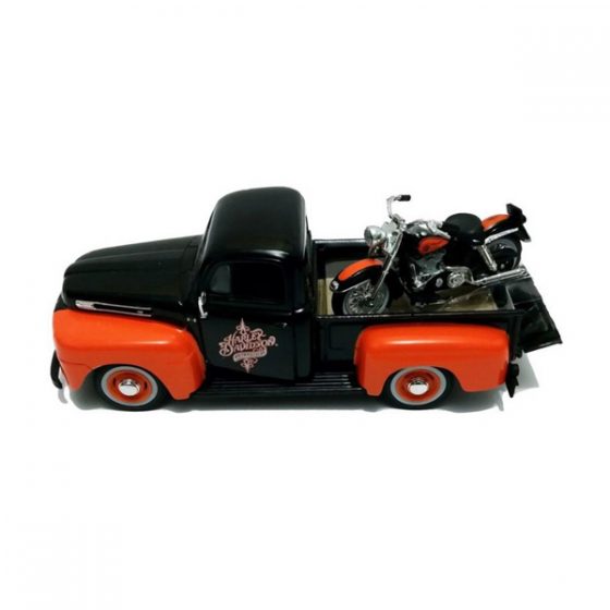 Ford F-1 Pickup 1948 Harley-Davidson & FLH Duo Glide Модель 1:24