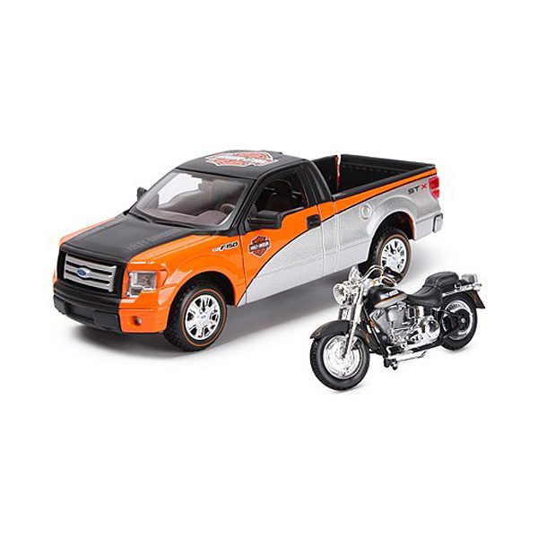 Ford F-150 STX Harley-Davidson & FLSTF Fat Boy H-D Модель 1:24