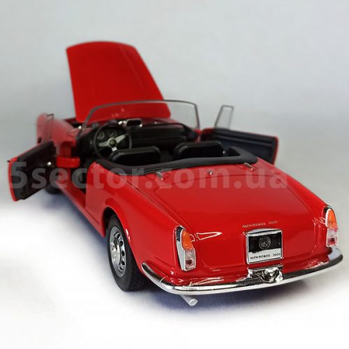 Alfa Romeo 2600 Spider 1960 Open top Модель 1:24 Красный