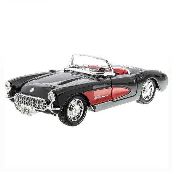 Chevrolet Corvette 1957 Модель 1:24 Черный