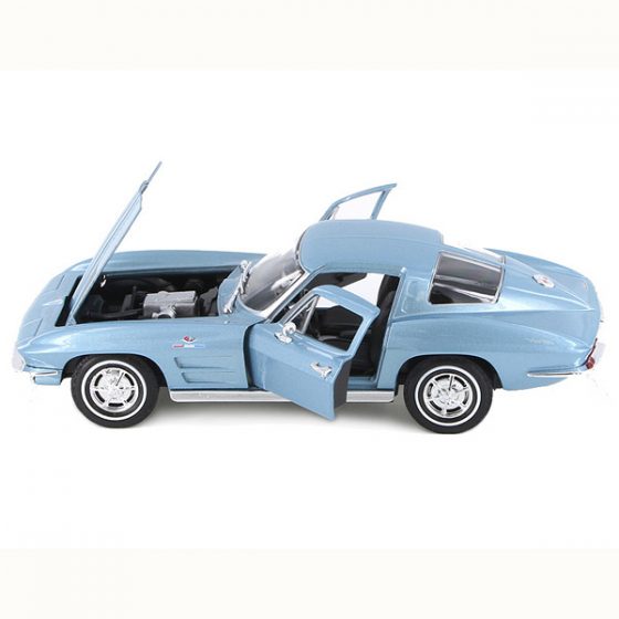 Chevrolet Corvette C2 StingRay 1963 Модель 1:24 Голубой