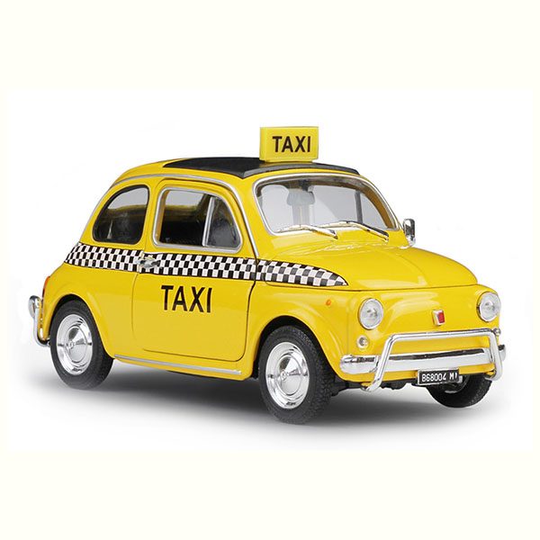 Fiat Nuova 500 Taxi Коллекционная модель автомобиля 1:24