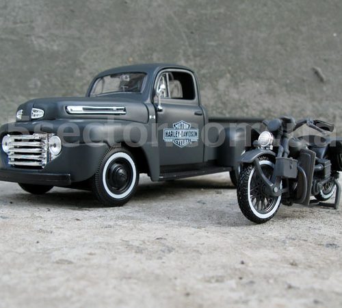 Ford F-1 1948 Tuning & Harley-Davidson WLA Flathead 1942 Модель 1:24