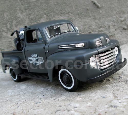 Ford F-1 1948 Tuning & Harley-Davidson WLA Flathead 1942 Модель 1:24