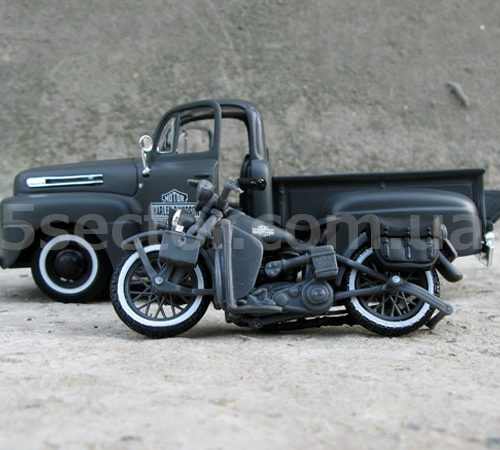 Ford F-1 1948 Tuning & Harley-Davidson WLA Flathead 1942 Модель 1:24