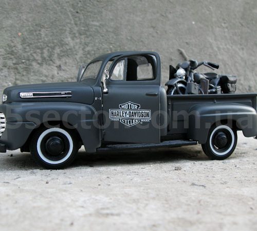 Ford F-1 1948 Tuning & Harley-Davidson WLA Flathead 1942 Модель 1:24