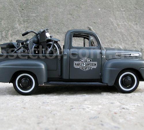 Ford F-1 1948 Tuning & Harley-Davidson WLA Flathead 1942 Модель 1:24