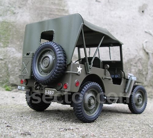 Jeep Willys MB U.S. Army with Soft Top Модель 1:18