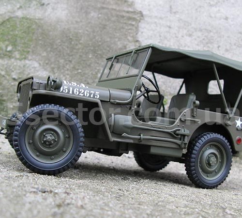 Jeep Willys MB U.S. Army with Soft Top Модель 1:18