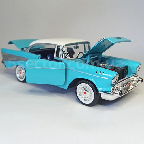 Chevrolet Bel Air 1957 Модель 1:24 Голубой